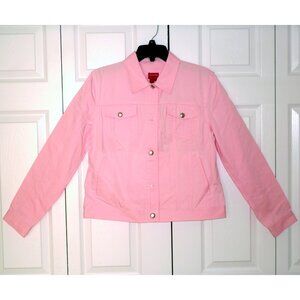 Chaps Pink Jean Jacket, Large